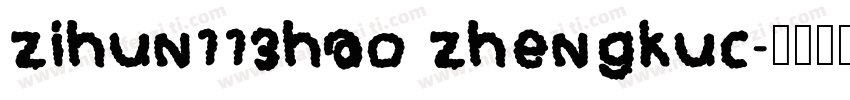 zihun113hao zhengkuc字体转换